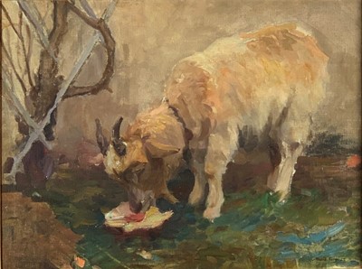 Lot 106 - Harold C. HARVEY (1874-1941) The Goat Oil on...