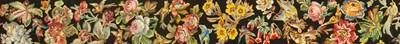 Lot 337 - An appliqué and embroidered silk panel.
