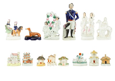 Lot 455 - A Staffordshire Louis Napoleon figure.