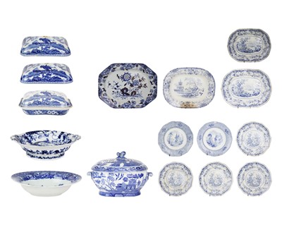Lot 407 - A collection of platters, plates and tureens.