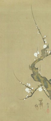 Lot 560 - After Hoitsu Sakai, Prunus blossom.