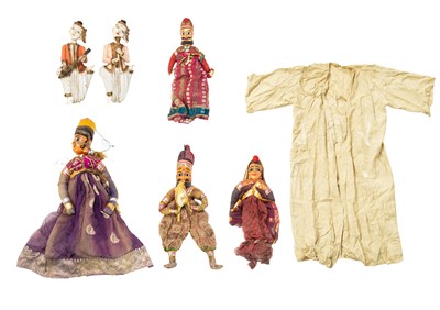 Lot 648 - Four Indian Rajasthani puppets.