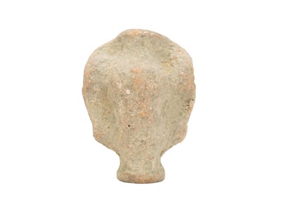 Lot 5 - A Greco-Roman clay head of a woman.