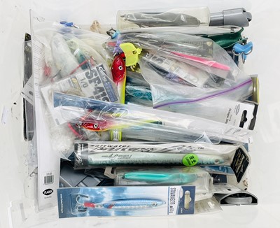 Lot 302 - Fishing tackle: a large collection of big game lures, poppers, and jigs