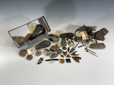 Lot 116 - Stone relics from the collection of Cornish...