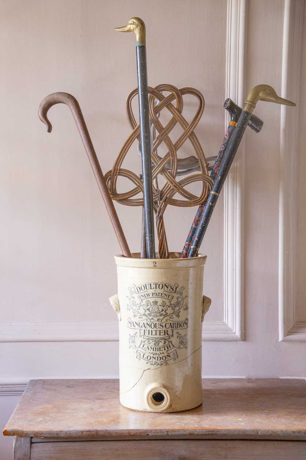 Lot 6 - A Doulton Lambeth patent water filter.