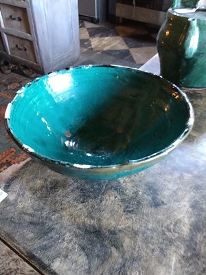 Lot 8 - A Chinese barrel form pot and cover.