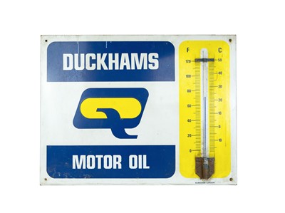 Lot 76 - A Duckhams Q Motor Oil enamel advertising sign.