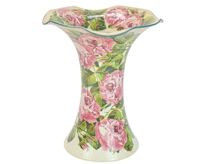 Lot 368 - A Wemyss Ware handpainted cabbage rose vase.