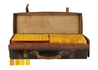 Lot 619 - A vintage Mahjong set.