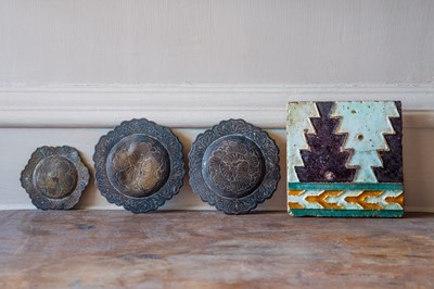 Lot 16 - A Spanish wall tile.