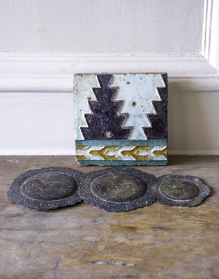 Lot 16 - A Spanish wall tile.