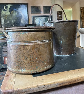 Lot 25 - A Victorian copper bucket.