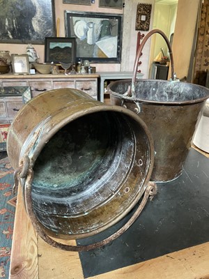 Lot 25 - A Victorian copper bucket.