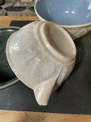 Lot 31 - A late Victorian pottery mixing bowl.
