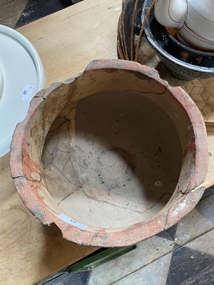 Lot 44 - An ancient Indus Valley terracotta vessel.