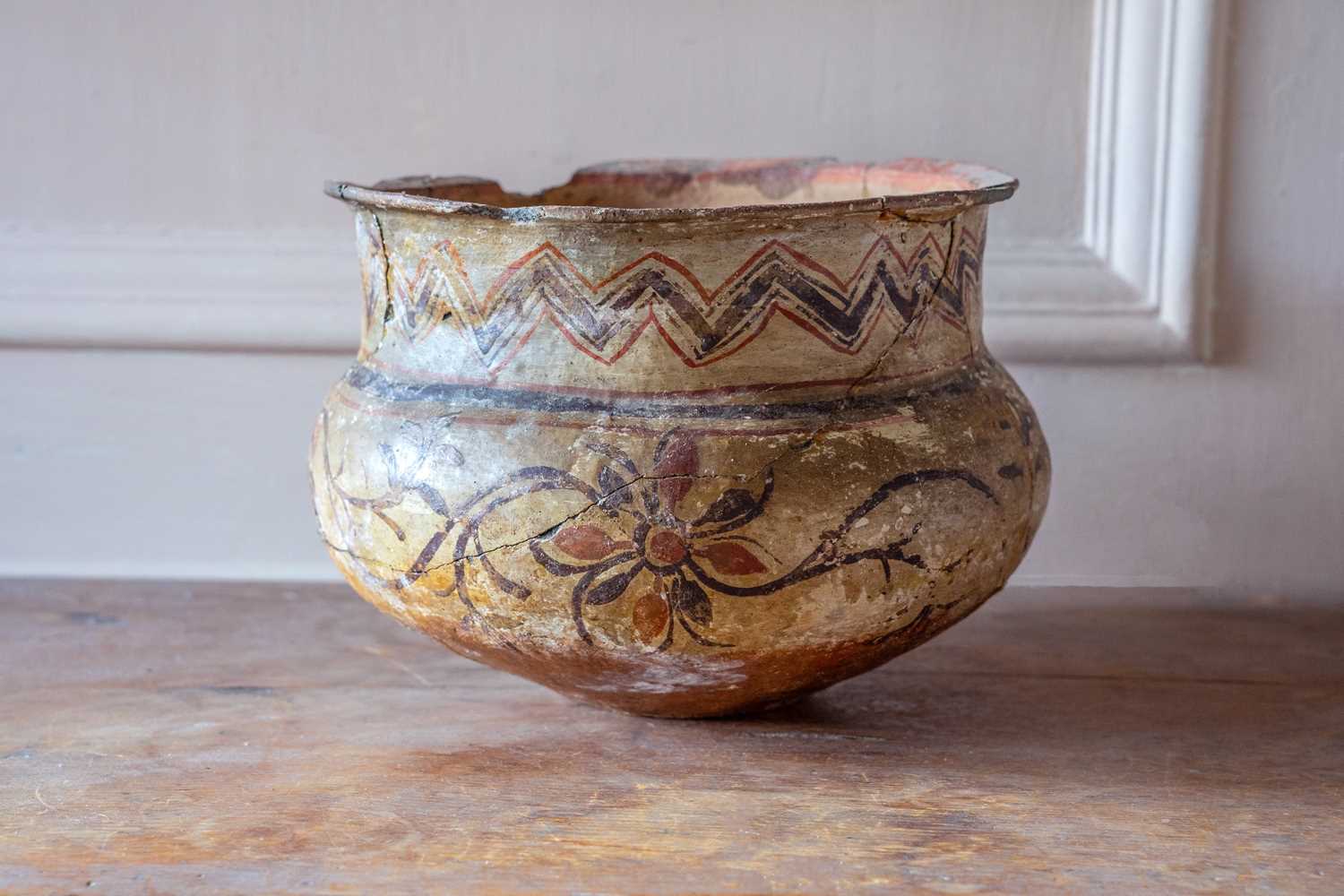 Lot 44 - An ancient Indus Valley terracotta vessel.