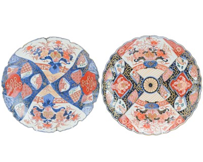 Lot 644 - Two Japanese Imari chargers, Meiji period.