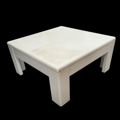 Lot 89 - A Contemporary White Finish coffee table of...