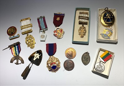 Lot 2497 - Cornish Masonic and related regalia.