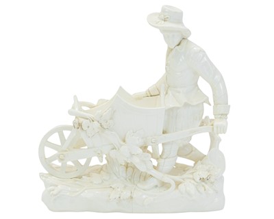 Lot 417 - A Minton glazed parian figure.