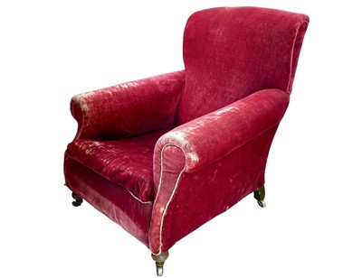 Lot 926 - A velvet upholstered 'Berkeley' armchair by H.J. Searle & Son Ltd.