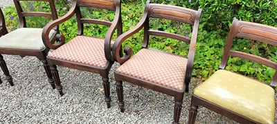 Lot 47 - A set of six Regency mahogany chairs.