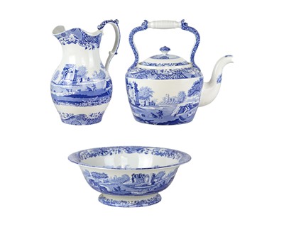 Lot 385 - A Spode Italian wash bowl and jug.