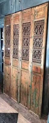 Lot 53 - A set of four pine shutters.