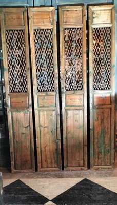 Lot 53 - A set of four pine shutters.
