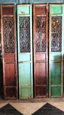 Lot 53 - A set of four pine shutters.