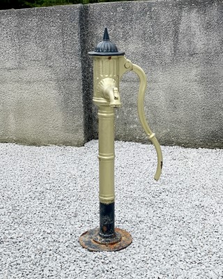 Lot 772 - A 19th century cast iron garden water pump.