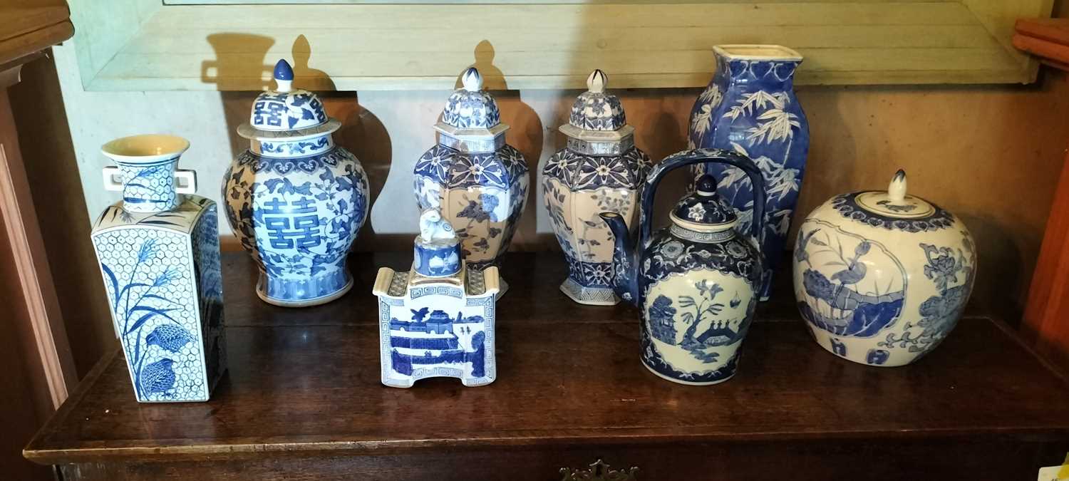 Lot 61 - A group of Chinese blue and white porcelain.