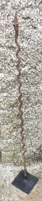 Lot 67 - A West African wrought iron ritual snake.