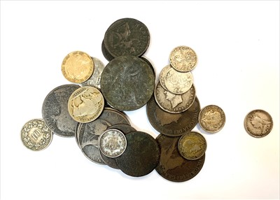 Lot 2513 - Half Sovereign 1896 together with silver and...