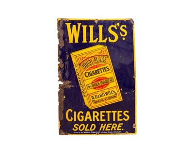 Lot 138 - An early 20th century enamel advertising sign.