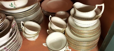 Lot 85 - A shelf of tea and dinnerware.