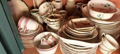 Lot 85 - A shelf of tea and dinnerware.