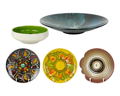 Lot 743 - A Poole pottery 'Moon' dish.