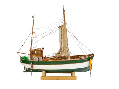 Lot 270 - A scratch built model of a Newlyn fishing boat.