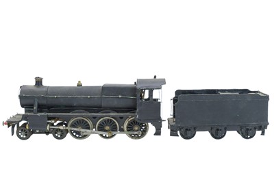 Lot 334 - An O gauge live steam model locomotive and tender.