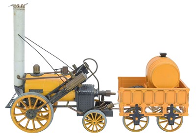 Lot 352 - A Hornby 3 1/2" gauge live steam model Stephenson's Rocket and tender.