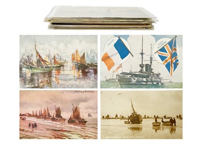 Lot 224 - A collection of 36 maritime postcards