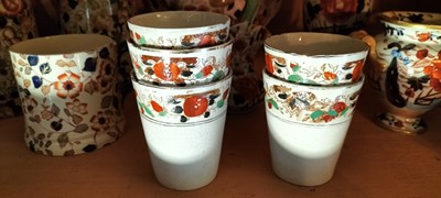 Lot 89 - A Shelf of 19th century and later pottery.