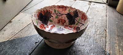Lot 90 - Two shelves of Gaudy Welsh and other china.