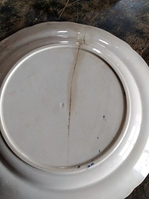 Lot 91 - A late Victorian ironstone style part dinner service.