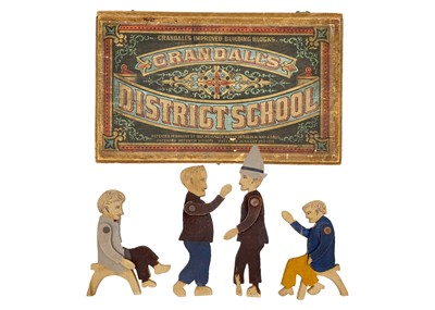 Lot 392 - 'Crandall's Improved Building Blocks - Crandall's District School'.