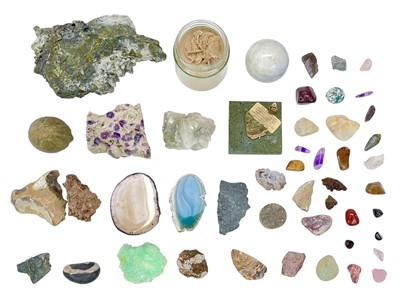 Lot 142 - A collection of approximately 40 mixed rock/mineral specimens.