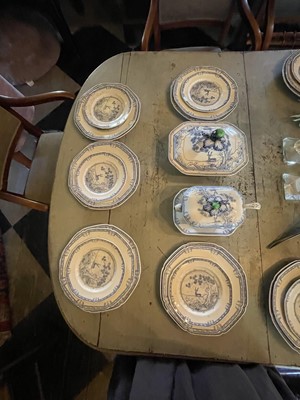 Lot 93 - A Royal Doulton blue and white 'Kang He' pattern part dinner service.