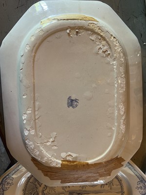 Lot 93 - A Royal Doulton blue and white 'Kang He' pattern part dinner service.